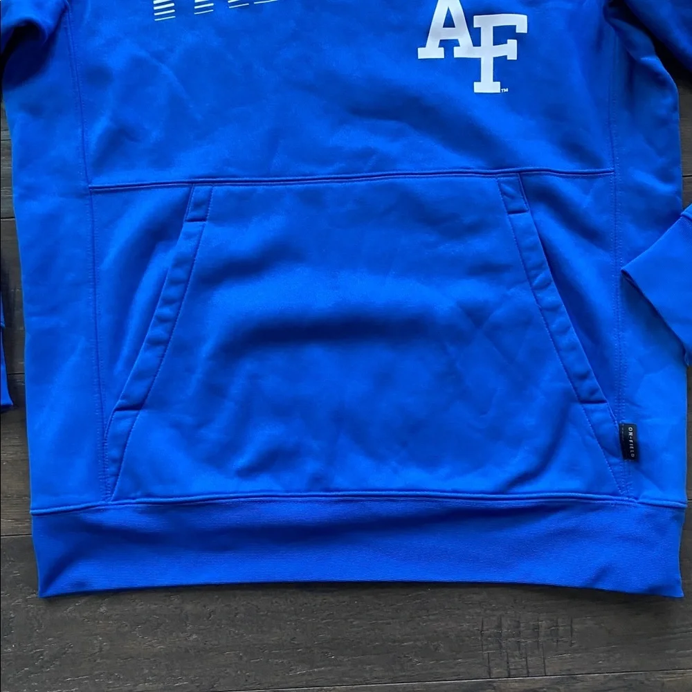 Nike Air Force Falcons Pullover Hoodie Mens Sz Medium Royal Blue